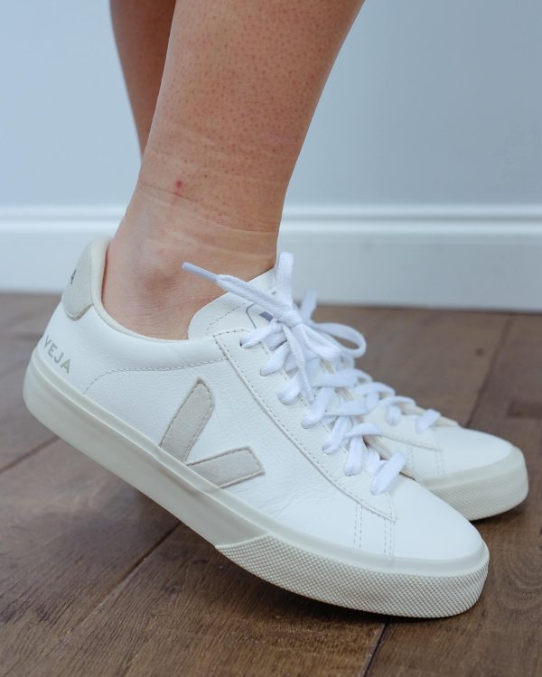 VEJA Campo leather in white natural Online Hot Sale