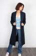 Harris Wharf London navy trench coat Cheap