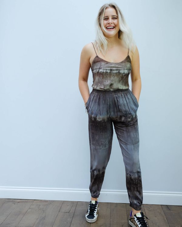 RS Madelene cuffed pants in charcoal For Discount