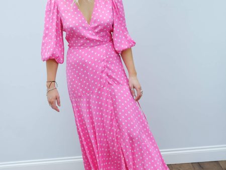 EA Vundamental long wrap dress in pink Online