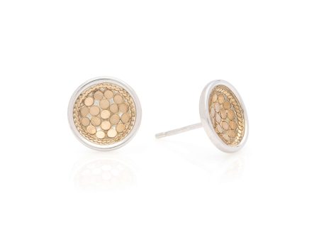 AB 0093E gold large stud earrings Online Hot Sale