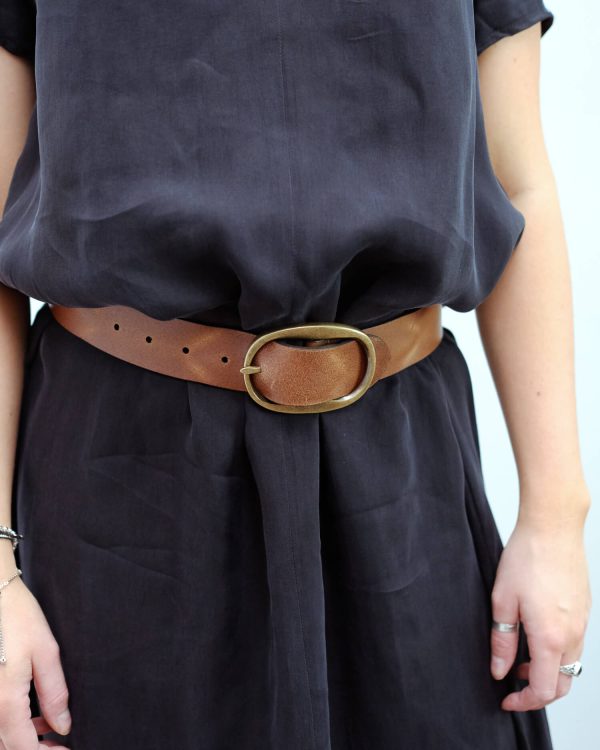 H Angus belt in brown Cheap