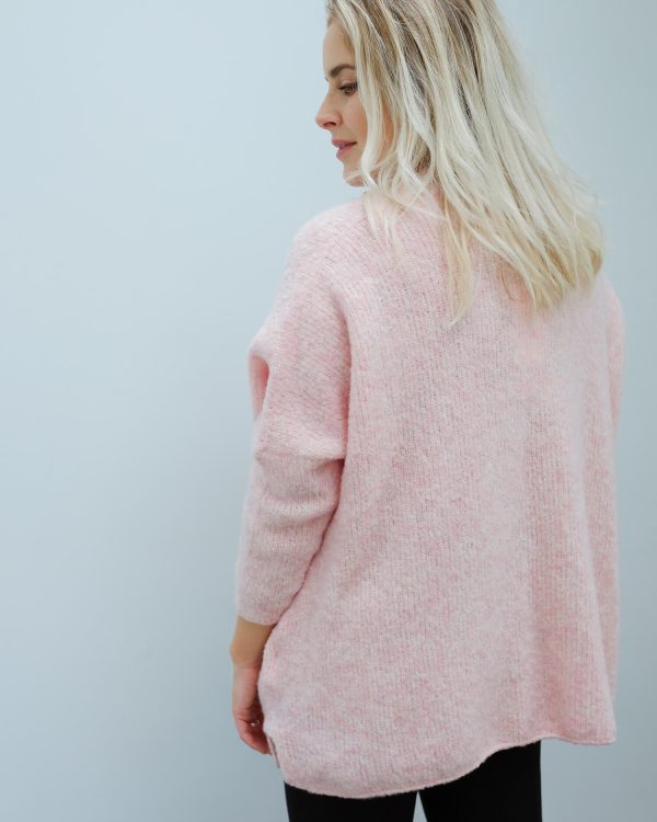 AV FOG272 LS open cardi in wild rose Sale