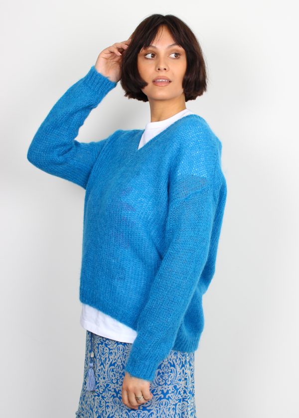 Les Tricots De Lea Marose blue pullover Online Hot Sale