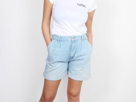 Essentiel Antwerp Buy pleated denim shorts Supply