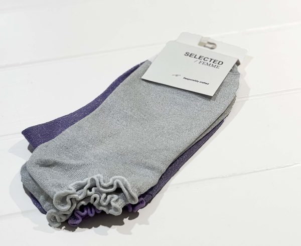 SLF Vada 2-Pack Sneaker Socks in Violet Tulip Online now