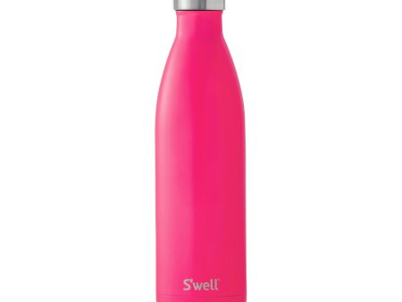 S well water bottle in satin pink For Cheap