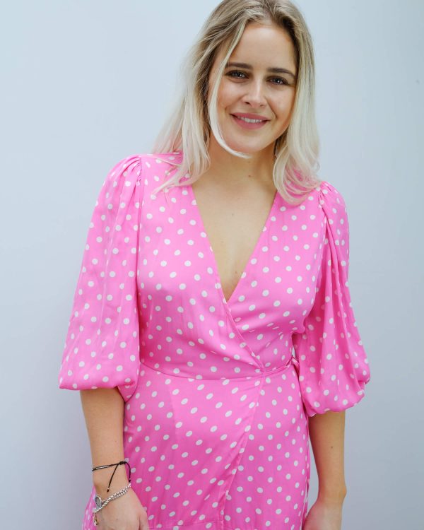 EA Vundamental long wrap dress in pink Online