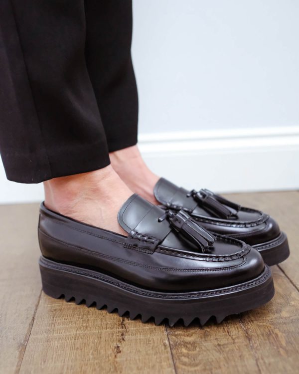 Grenson Brie shine loafer in black Fashion