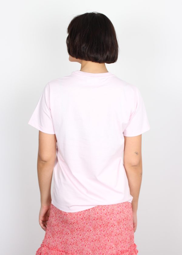 GANNI T3139 Smiley T-shirt in Light Lilac Sale