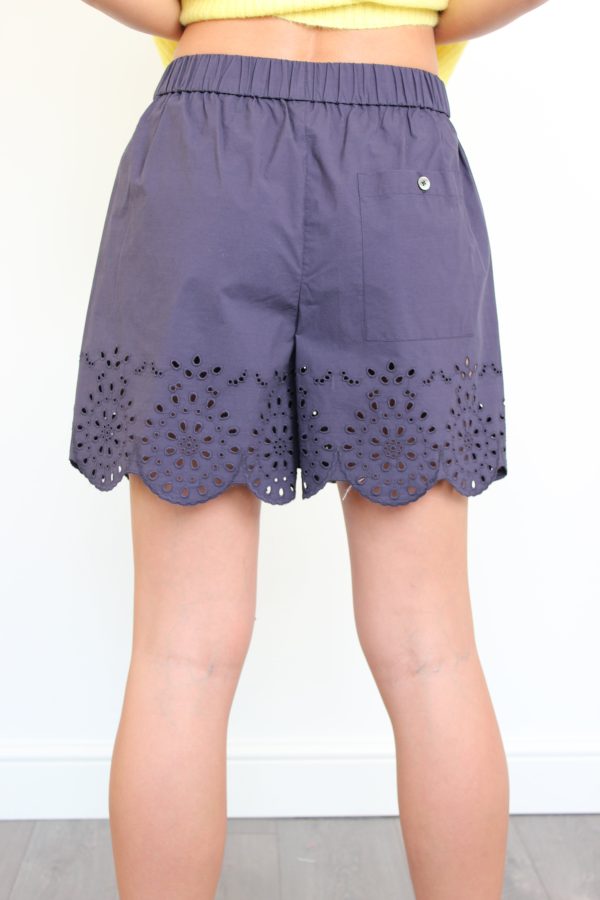 Bellerose Helio navy cotton shorts Online