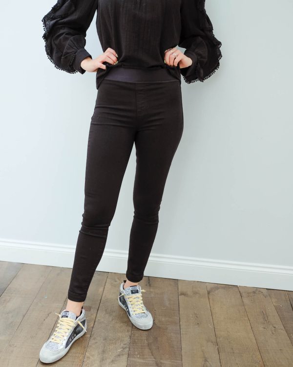 JB Dellah high rise legging in seriously black For Cheap