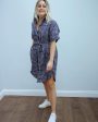 LOR Ni checked dress in navy Supply