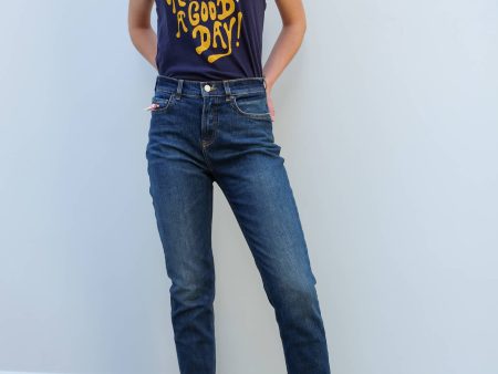 AB 150596 High five lobster lock jeans in blue Sale