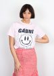 GANNI T3139 Smiley T-shirt in Light Lilac Sale