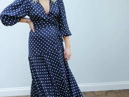 EA Vundamental long wrap dress in blue Supply