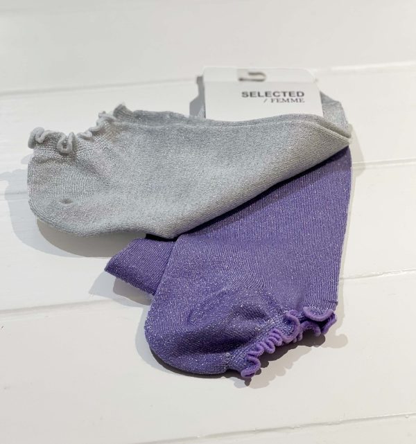 SLF Vada 2-Pack Sneaker Socks in Violet Tulip Online now