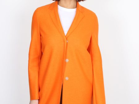 Harris Wharf London A1301 cocoon clementine wool coat Supply