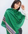 Himalaya handloom stole in green Sale