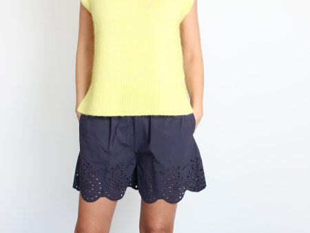 Bellerose Helio navy cotton shorts Online