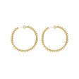 I AM JAI 1650 Big hoop earring with ball Online Sale