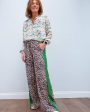 PP Kylie trousers in leopard 04 green stripe Online Sale