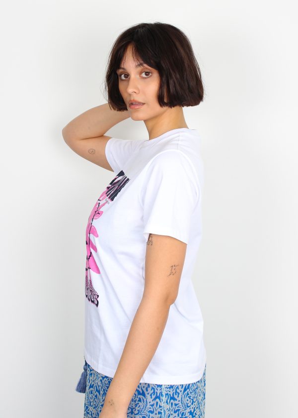 GANNI T3141 Smiley T-shirt in Bright White Sale