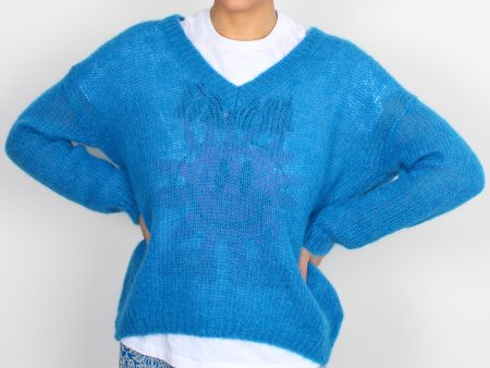 Les Tricots De Lea Marose blue pullover Online Hot Sale