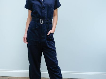 AB 151117 Lightweight jumpsuit in indigo Fashion