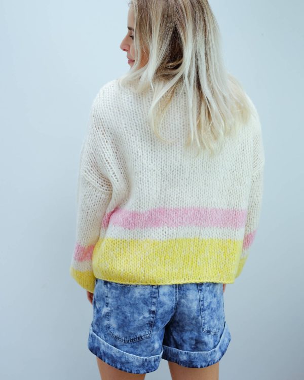 SLF Mellow cardi in yellow stripe For Discount