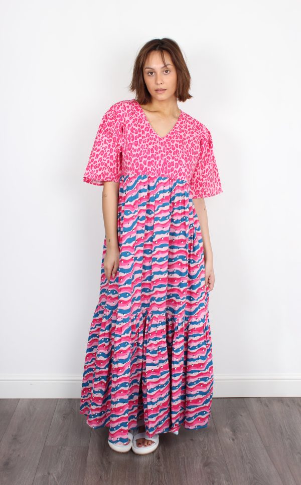 Primrose Park London Pamela Leo and Squiggle print dress Hot on Sale