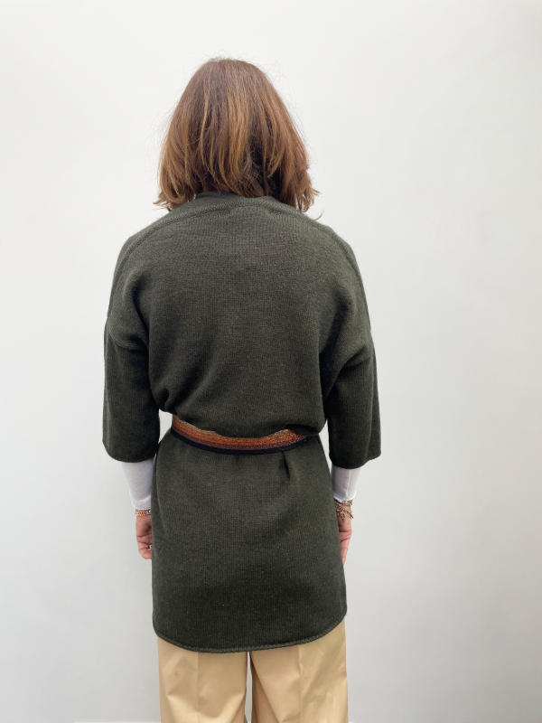 SIBIN Cali knit cardi in army green Supply