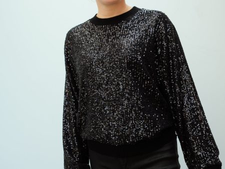 EA Wimmer Sequin Pullover in Black Online