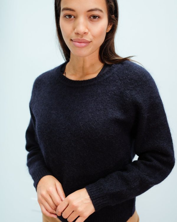 SEC.F Brook knit jumper in eclipse on Sale