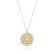 AB 1899N gold and silver large circle necklace Discount