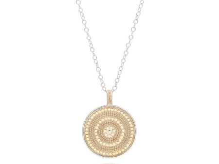 AB 1899N gold and silver large circle necklace Discount