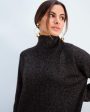 JU Lurex winter sweat in black Hot on Sale