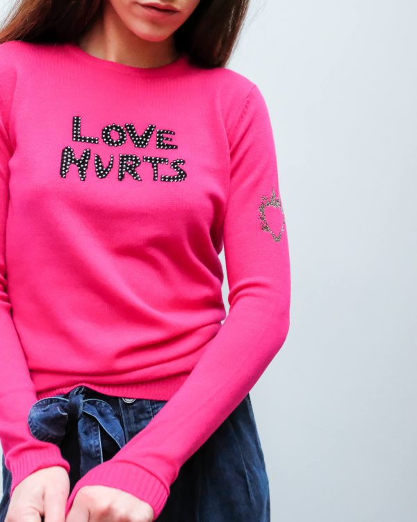 BF Love Hurts knit in fuchsia For Discount