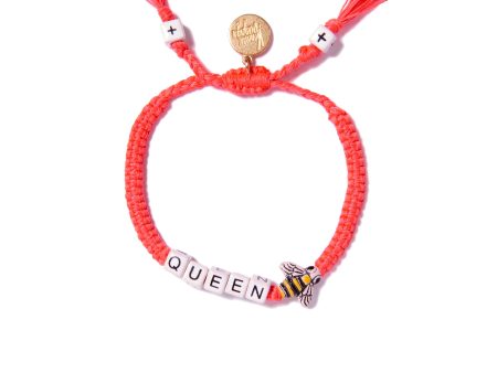 VA Queen Bee bracelet in neon pink Online Hot Sale