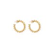 I AM JAI 1650A Small hoop ball earring in gold For Cheap