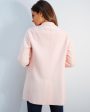 HWL Pressed wool blazer in pastel pink For Sale