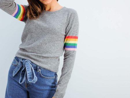 JU Lurex stripe rainbow For Cheap