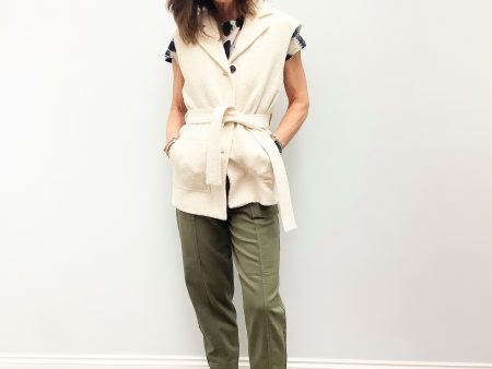 SEC.F Palma Waistcoat in Brazilian Sand Online