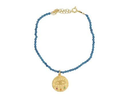 HERMINA Mini kressida blue bracelet For Sale