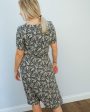 V Rona printed dress in crocus For Cheap