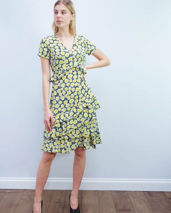 DVF Glenys dress in daisies canteen For Cheap