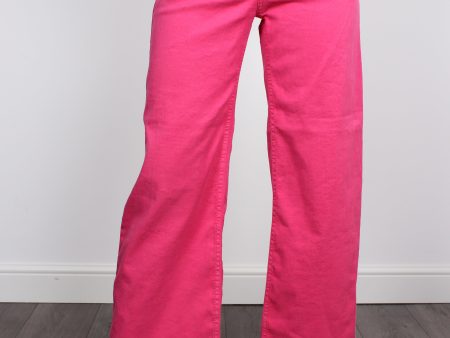 FIVE Lucia Cotton Trousers in Fushia Fashion