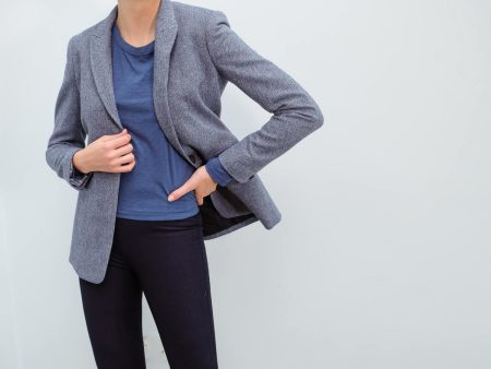 R&B Hazel blazer in herringbone For Discount