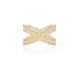 AB6460R gold and silver cross ring Sale