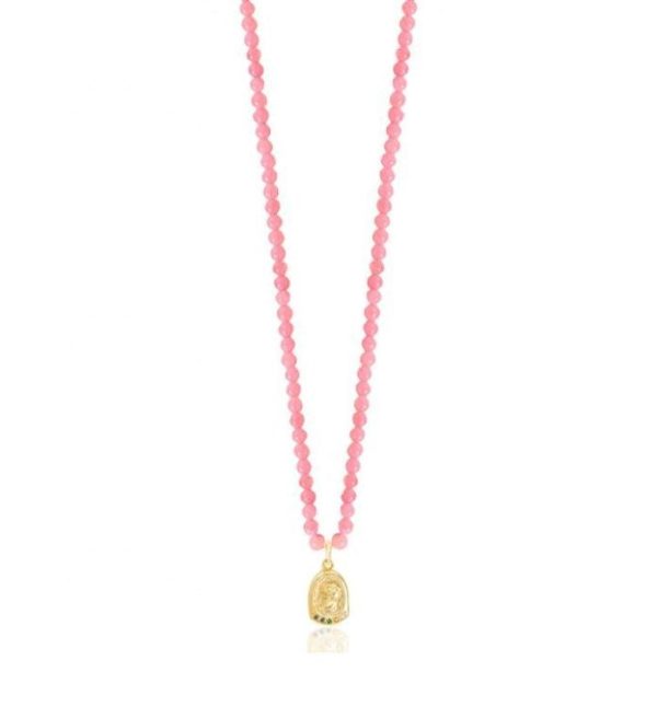 HERMINA Ygeia necklace in pink coral Supply